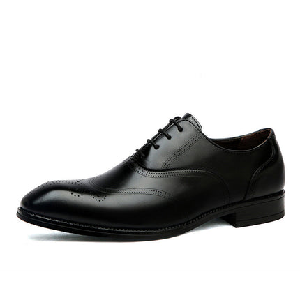 Zapatos de vestir brogue de cuero Lucas