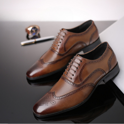 Zapatos de vestir brogue de cuero Oxford