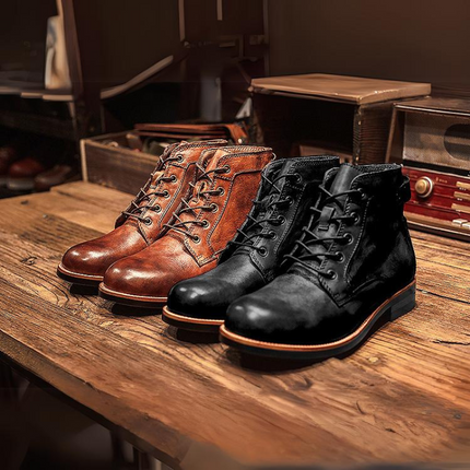 Botas Hudson de piel auténtica hechas a mano