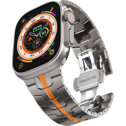 Correa de acero inoxidable y titanio para Apple Watch
