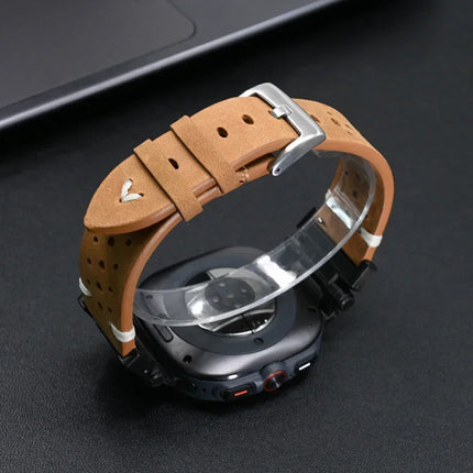 Correa de cuero TitaniumTouch para Galaxy Watch Ultra