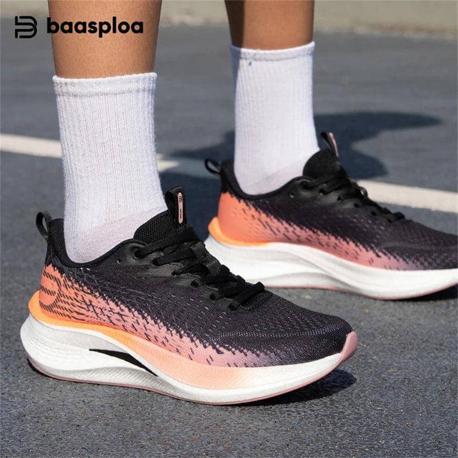 Alt Tag: Zapatillas para correr para mujer en oferta, diseño ergonómico, suela antiimpacto, envío gratis, cómodas y seguras.