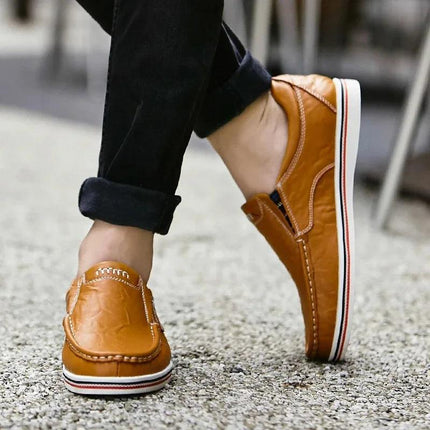 Zapatos Mocasín de Cuero Genuino para Hombre | Estilo Casual