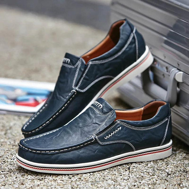 Zapatos Mocasín de Cuero Genuino para Hombre | Estilo Casual