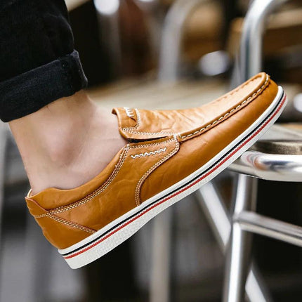 Zapatos Mocasín de Cuero Genuino para Hombre | Estilo Casual