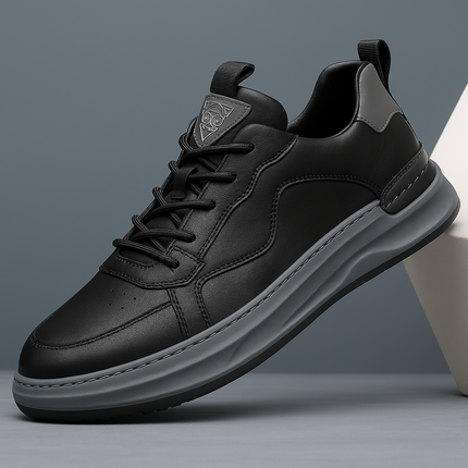 Zapatillas de piel auténtica Nero Italiana