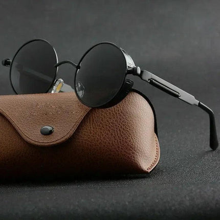 Anteojos de sol Eclipse edición limitada para adultos, montura negra, lentes polarizados UV400, con estuche.