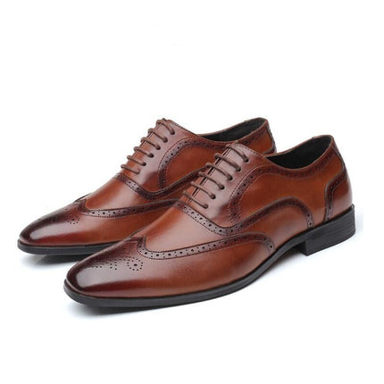 Zapatos de vestir brogue de cuero Oxford