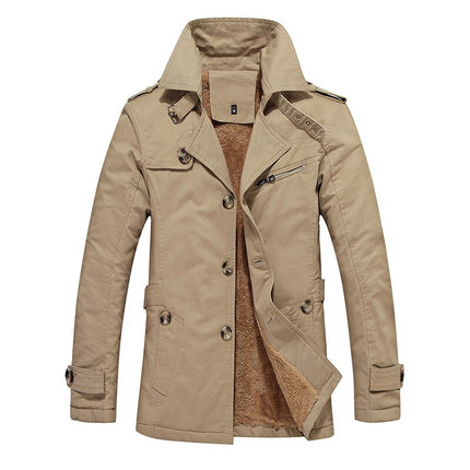 Campera Braga de hombre, material sintético, color beige, ideal para días fríos, diseño moderno y resistente.