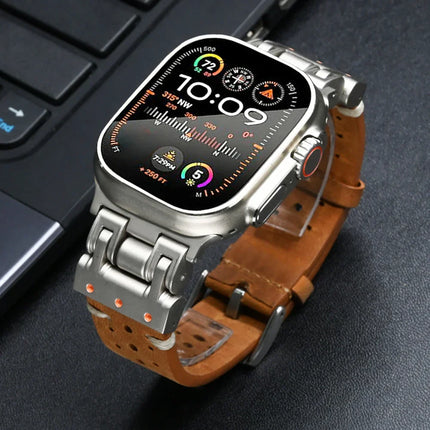 Correa de cuero Pioneer para Apple Watch