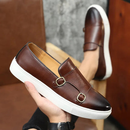 Mocasines de piel auténtica Milano