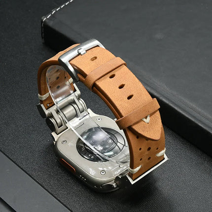 Correa de cuero Pioneer para Apple Watch