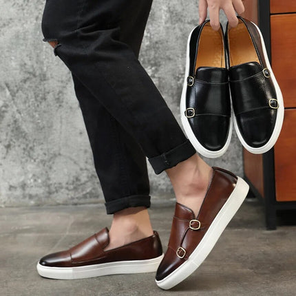 Mocasines de piel auténtica Milano