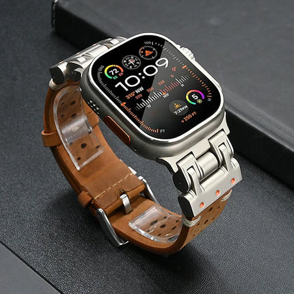 Correa de cuero Pioneer para Apple Watch