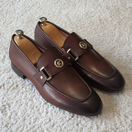 Mocasines de piel auténtica italiana de Milán