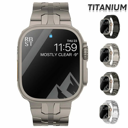 Correa de acero inoxidable TitaniumTouch para Apple Watch