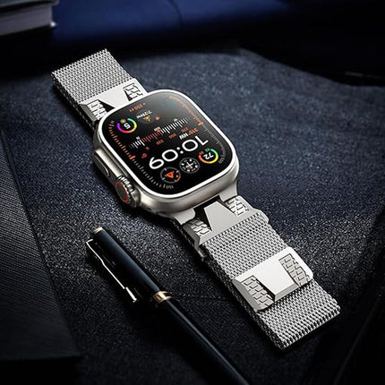 Correa milanesa de titanio para Apple Watch