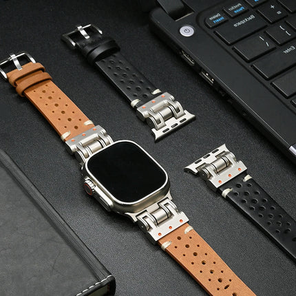 Correa de cuero Pioneer para Apple Watch