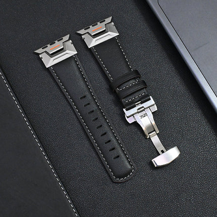 Correa de cuero genuino para Apple Watch Odyssey