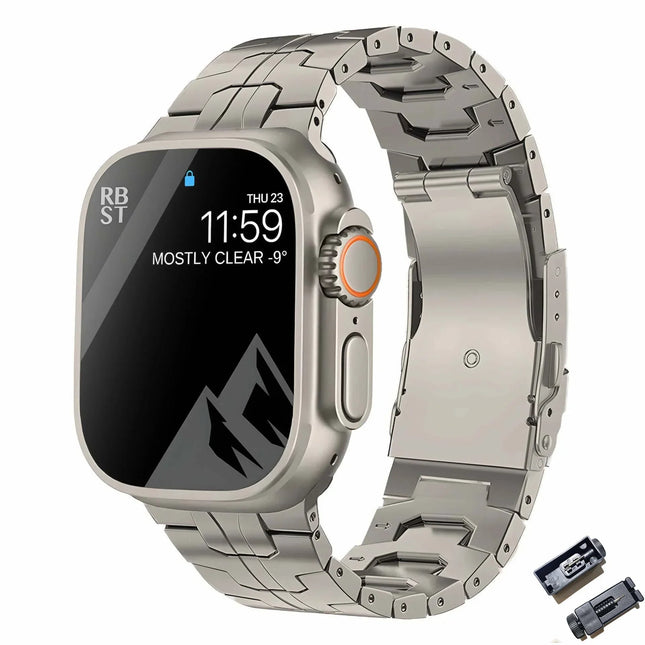 Correa de acero inoxidable TitaniumTouch para Apple Watch