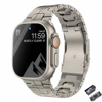 Correa de acero inoxidable TitaniumTouch para Apple Watch