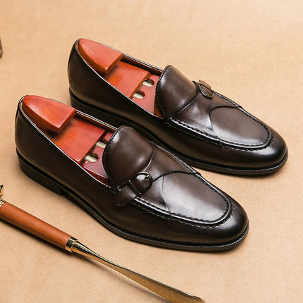 Mocasines de cuero genuino de Viena