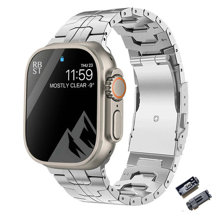 Correa de acero inoxidable TitaniumTouch para Apple Watch