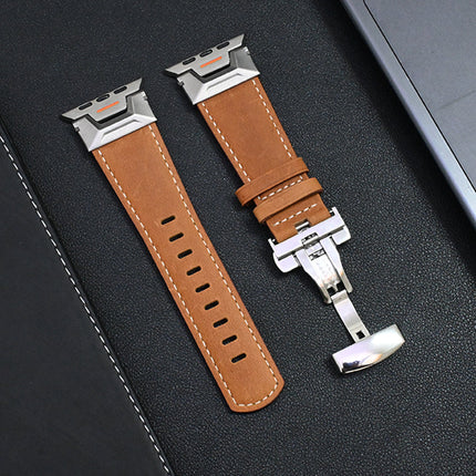 Correa de cuero genuino para Apple Watch Odyssey