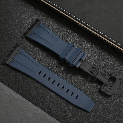 Correa de silicona y titanio Onyx para Apple Watch