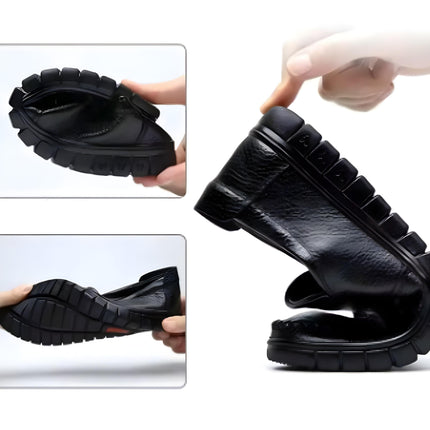 Mocasín Clásico de Cuero Ortopédico