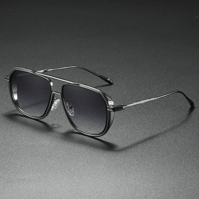 Gafas de sol Mykonos Navigator para hombre con diseño retro, estilo navegador, protección UV400 y puente doble. Ideal para looks casuales.