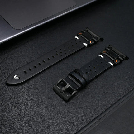 Correa de cuero TitaniumTouch para Galaxy Watch Ultra