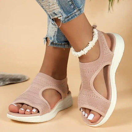 Sandalia Pez Light para mujer en color rosado, diseño moderno y tejido cómodo, ideal para verano y uso casual.