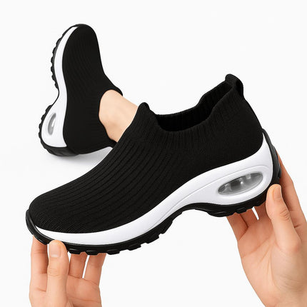 Zapatillas Hina Mujer ergonómicas, color negro, suela anti-impacto para confort diario. Oferta 20% hoy.