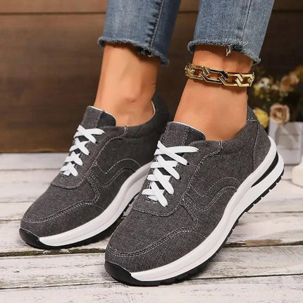 Zapatillas mujer indigo denim, diseño casual urbano, suela cómoda y flexible, ideal para uso diario en Argentina.
