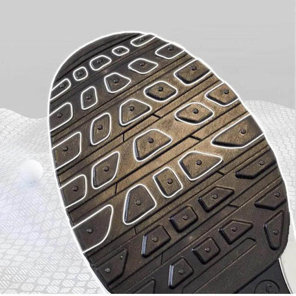 Suela antideslizante de zapatilla para correr negra, diseñada para mayor agarre y comodidad en verano, unisex.